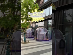 自由で永続的な10x10透明な泡テントの耐熱性ポリカーボネートのドームのテント