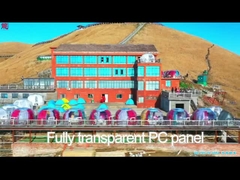 紫外線保護照明装置が付いている携帯用目に見える泡テント